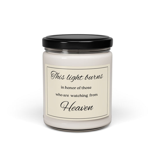 Memorial soy candle